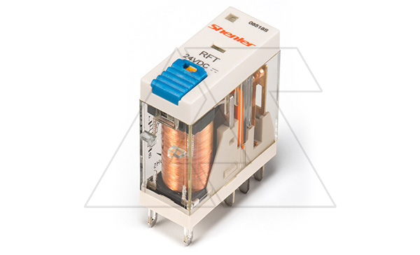Реле RFT2CO024LT, 2CO, 8A(250VAC/30VDC), 24VDC, мех. индикация, тест-кнопка с блокировкой, LED Реле RFT2CO024LT, 2CO, 8A(250VAC/30VDC), 24VDC, мех. индикация, тест-кнопка с блокировкой, LED