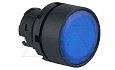 Головка кнопки PB3E, плоская, синяя, без фиксации, с подсветкой, 22mm, IP65 от интернет-магазина amperkin.by