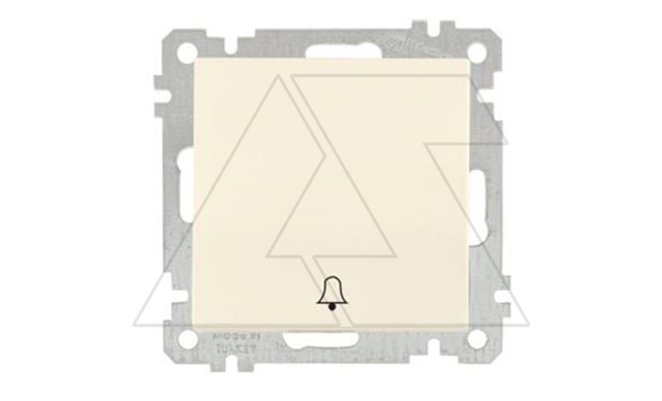 21 - Выключатель кнопочный, символ - звонок, пруж. зажимы, сл.кость 21 - Выключатель кнопочный, символ - звонок, пруж. зажимы, сл.кость