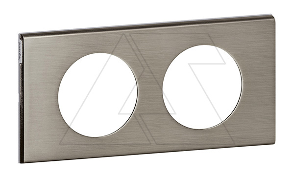 Celiane - Рамка 2 поста фактурная сталь