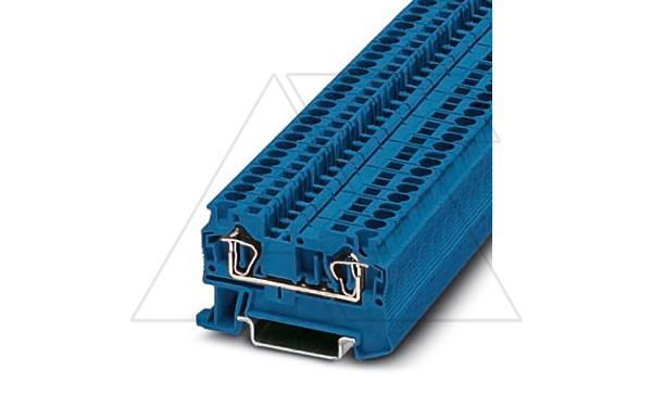 Клемма проходная ST 4 BU /6,2mm, пружинная, 2 присоед., 4(max 6)mm2, 32A, 800V, синяя Клемма проходная ST 4 BU /6,2mm, пружинная, 2 присоед., 4(max 6)mm2, 32A, 800V, синяя