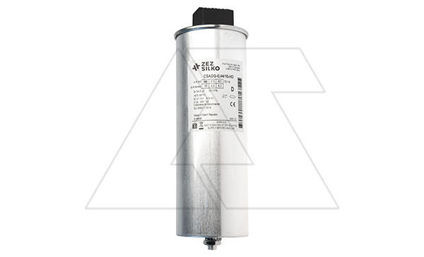 Конденсатор CSADG-0,44/10-HD, трехфазный, 10kVAr(440VAC), 8.3kVAr(400VAC), MKP заполненный газом, клеммник S=16mm², тяжелый режим, IP20