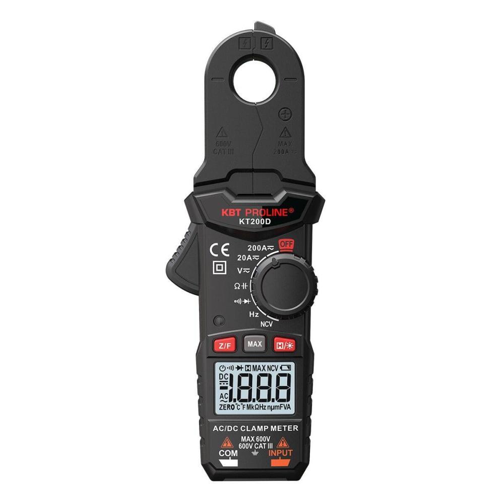 Токовые клещи цифровые КТ 200D серия PROLINE (КВТ)