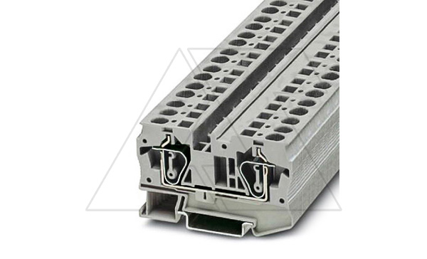 Клемма проходная ST 6 /8,2mm, пружинная, 2 присоед., 6(max 10)mm2, 41A, 1000V, серая Клемма проходная ST 6 /8,2mm, пружинная, 2 присоед., 6(max 10)mm2, 41A, 1000V, серая