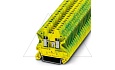 Клемма защитного проводника UT 2,5-PE /5,2mm, винтовая, 2 присоед., 2,5(max 4)mm2, желто-зеленая от интернет-магазина amperkin.by Клемма защитного проводника UT 2,5-PE /5,2mm, винтовая, 2 присоед., 2,5(max 4)mm2, желто-зеленая от интернет-магазина amperkin.by