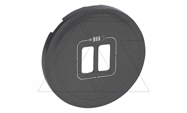 Celiane - Лицевая панель розетки 2хUSB, графит