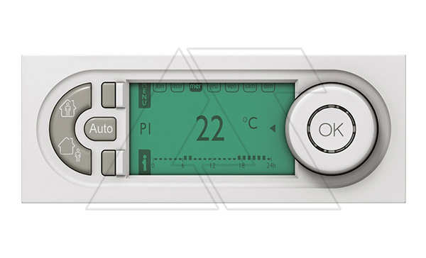 Mosaic - Термостат программируемый недельный , 5М, 7-35 ̊С, пруж. зажимы, белый