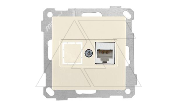 21 - Розетка 1хRJ-45 кат. 6 UTP, сл.кость 21 - Розетка 1хRJ-45 кат. 6 UTP, сл.кость
