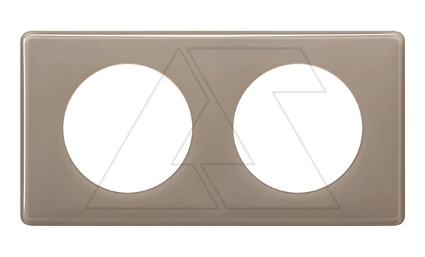 Celiane - Рамка 2 поста кофейный глянец