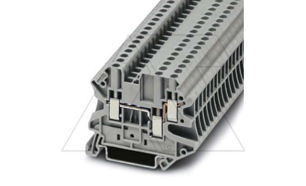 Клемма проходная UT 2,5-TWIN /5,2mm, винтовая, 3 присоед., 2,5(max 4)mm2, 24A, 500V, серая Клемма проходная UT 2,5-TWIN /5,2mm, винтовая, 3 присоед., 2,5(max 4)mm2, 24A, 500V, серая