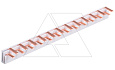 Шинка гребенчатая P-1+N-210/8, тип штырь, (L1-N)-24Mod., 8mm², 50A, 230/415V, 210mm от интернет-магазина amperkin.by