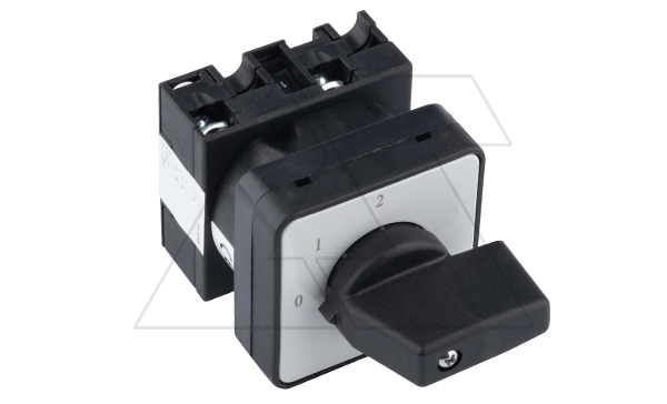 Переключатель UKT0-1-8240/E, 1P, 20A, тип 0-1-2, 1NO на 1_2, на дверь, фронт IP65