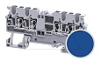 Клемма проходная CX2.5/4BU /5x74,7mm, пружинная, 4 присоед., 2,5(max 4)mm2, 24A, 1000V, синяя от интернет-магазина amperkin.by Клемма проходная CX2.5/4BU /5x74,7mm, пружинная, 4 присоед., 2,5(max 4)mm2, 24A, 1000V, синяя от интернет-магазина amperkin.by