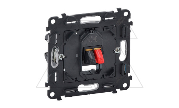 Valena In'Matic - Розетка одиночная для акустических систем с пружинными зажимами