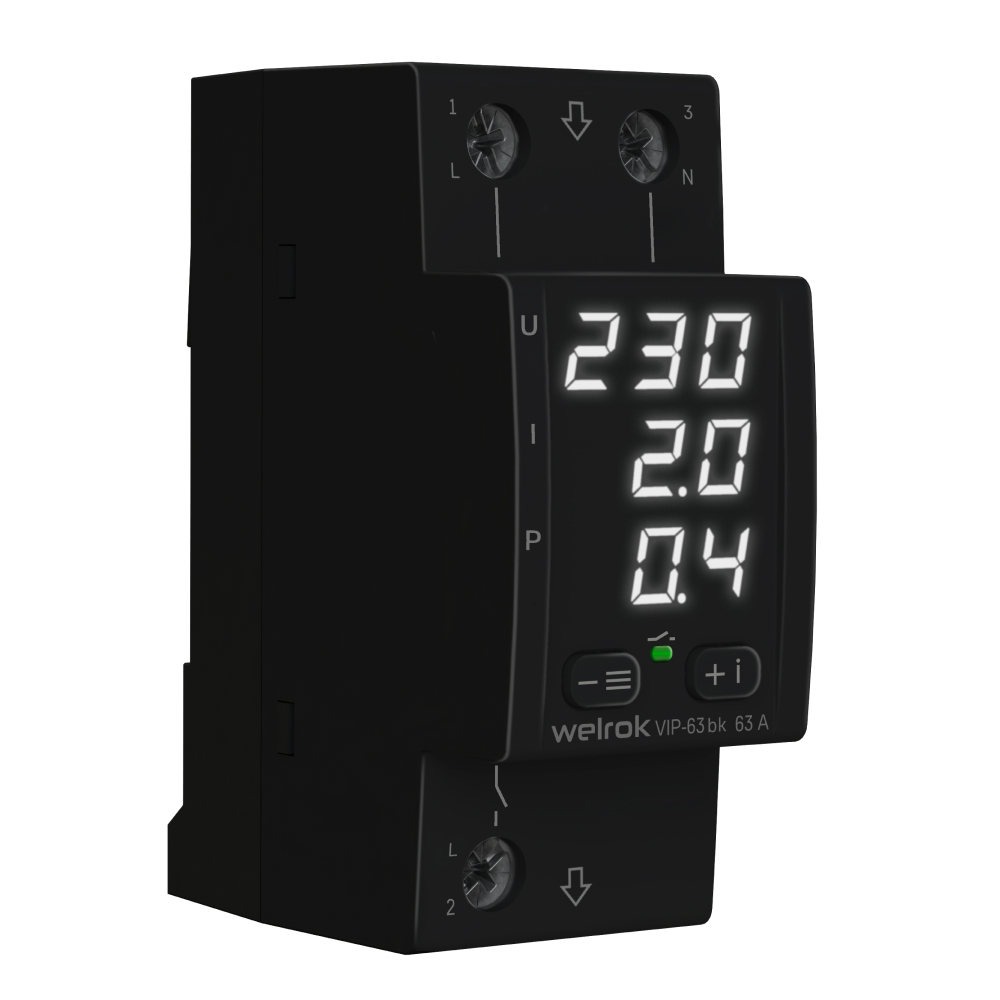 Многофункциональное реле Welrok VIP-63 bk от интернет-магазина amperkin.by