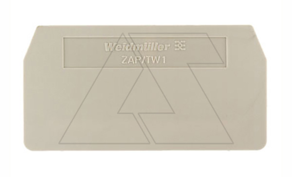 Концевая крышка ZAP/TW 1 для клемм ZDU 2,5, бежевая Концевая крышка ZAP/TW 1 для клемм ZDU 2,5, бежевая