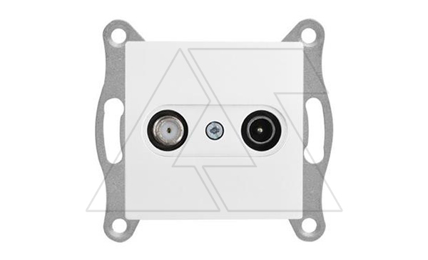 21 - Розетка TV-SAT, оконечная, белый 21 - Розетка TV-SAT, оконечная, белый