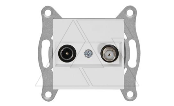 Rita - Розетка TV-SAT, оконечная, белый