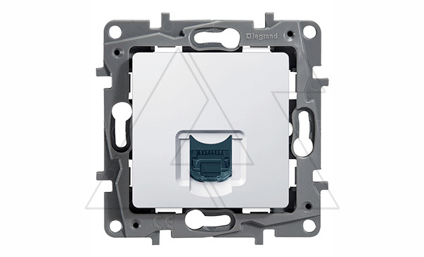 Etika - Розетка 1хRJ-45 UTP CAT6 (белый)