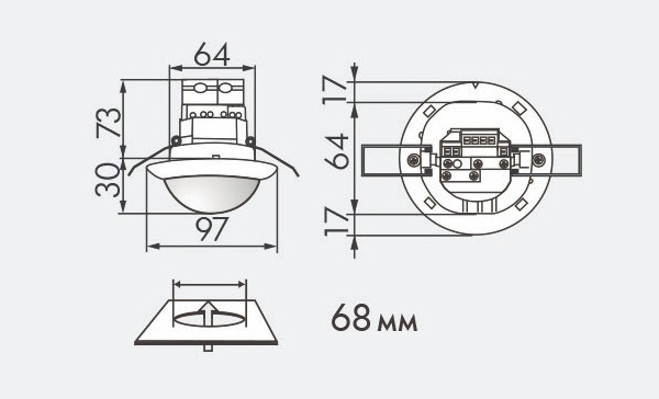 Датчик присутствия B.E.G. PD4-M-2C-DUO-FC
