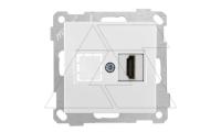 21 - Розетка 1xHDMI, белый 21 - Розетка 1xHDMI, белый