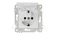 Rita - Розетка 2P+E, с крышкой, белый от интернет-магазина amperkin.by
