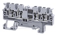 Клемма проходная CX2.5/4 /5x74,7mm, пружинная, 4 присоед., 2,5(max 4)mm2, 24A, 1000V, серая от интернет-магазина amperkin.by Клемма проходная CX2.5/4 /5x74,7mm, пружинная, 4 присоед., 2,5(max 4)mm2, 24A, 1000V, серая от интернет-магазина amperkin.by