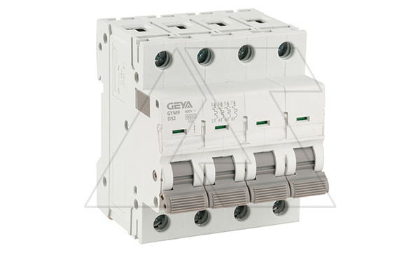 Авт. выключатель GYM9-4P-32D, 4P, 32A, хар-ка D, 6kA, 4M