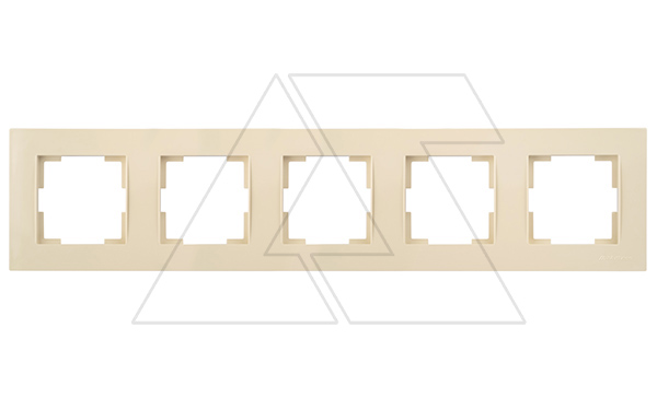 Rita - Рамка 5 постов, горизонтальный монтаж, сл.кость