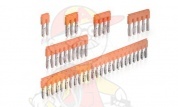 Перемычка JB6-3 для клемм ZS6(ZK4)/6, на 3 полюса, 41А, оранж. от интернет-магазина amperkin.by