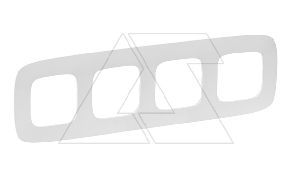 Valena Allure - Рамка 4 поста верт/гориз, белая