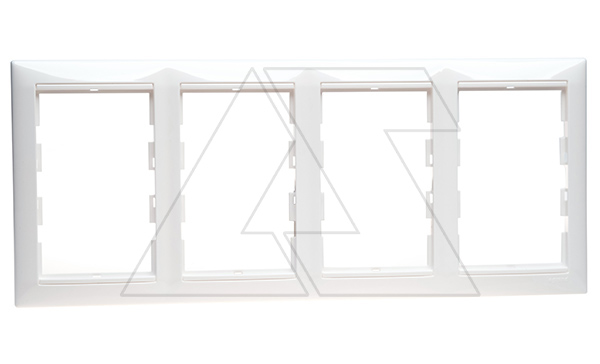 Valena - Рамка на 4 двойных розетки 774202, белая