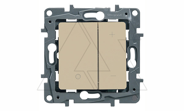 Etika - Светорегулятор кнопочный 400Вт (сл.кость)