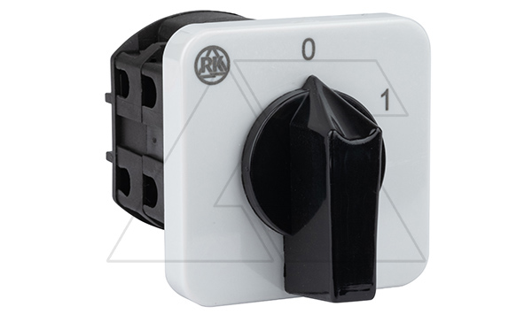 Переключатель BS 25 91 U, 2P, 25A, тип 0-1 (60°), 2NO на 1, 3.7kW(230VAC по АС-23), на дверь, фронт IP40 Переключатель BS 25 91 U, 2P, 25A, тип 0-1 (60°), 2NO на 1, 3.7kW(230VAC по АС-23), на дверь, фронт IP40