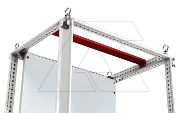 Профиль для крепления лампы в щите шириной 800мм, сталь 2мм.