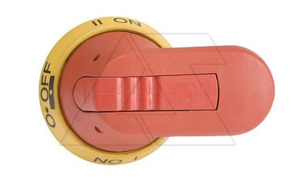 Рукоятка выносная OHY65J6E011 для OT16…125F_C OT160...250E_C, желто-красная IP65 блок. 3 замками без оси