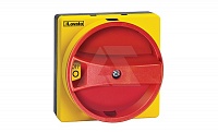 Поворотная рукоятка для выключателя нагрузки серии GA желто-красная, 65х65мм, IP65 от интернет-магазина amperkin.by