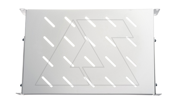 Полка 1U, глубина 550мм, нагрузка 60кг, серый (для 19" шкафов глубиной 800-1000мм)