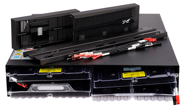 Модуль батарейный Kehua Tech, RT 2U, без АКБ (с коннекторами для подключения внутренних АКБ 2х4х7-9Ah/12V), совместим c ИБП KR2000-RM