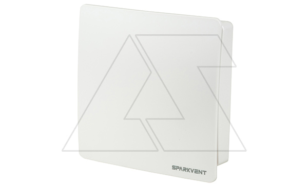 Вентилятор MZ-100 HW, датчик влажности, белый, короткий патрубок 38мм, Ø100мм, вал на подшипниках, обратный клапан, 230В, 9,5Вт, 95м³/ч