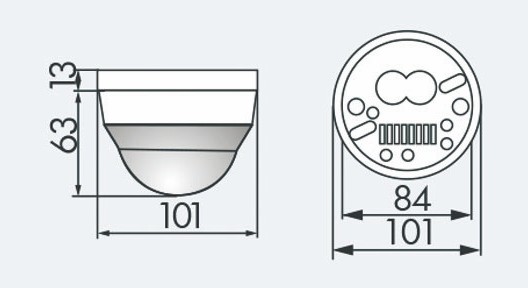 Датчик присутствия B.E.G. PD4-S-C-SM