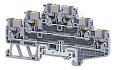 Клемма трехъярусная CPTLG2.5 /5x102mm, push-in, 6 присоед., L/L/PE, 2,5(max 4)mm2, 20A, 500V, серая от интернет-магазина amperkin.by Клемма трехъярусная CPTLG2.5 /5x102mm, push-in, 6 присоед., L/L/PE, 2,5(max 4)mm2, 20A, 500V, серая от интернет-магазина amperkin.by