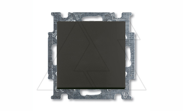 Basic 55 - Переключатель на 2 направления двухклавишный (шато-черный)