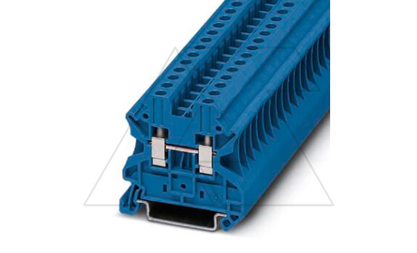 Клемма проходная UT 4 BU /6,2mm, винтовая, 2 присоед., 4(max 6)mm2, 32A, 1000V, синяя Клемма проходная UT 4 BU /6,2mm, винтовая, 2 присоед., 4(max 6)mm2, 32A, 1000V, синяя