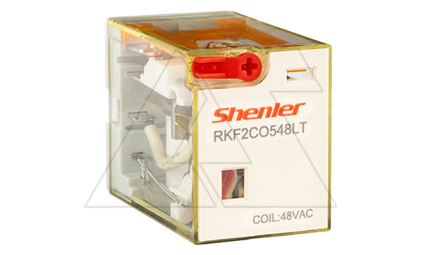 Реле RKF2CO548LT, 2CO, 12A(250VAC/30VDC), 48VAC, мех. индикация, тест-кнопка с блокировкой, LED Реле RKF2CO548LT, 2CO, 12A(250VAC/30VDC), 48VAC, мех. индикация, тест-кнопка с блокировкой, LED