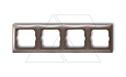 Basic 55 - Рамка на 4 поста (серый) от интернет-магазина amperkin.by