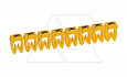 Маркер CAB3 d=1.5-2.5mm - "K" (упак.300 шт) от интернет-магазина amperkin.by Маркер CAB3 d=1.5-2.5mm - "K" (упак.300 шт) от интернет-магазина amperkin.by