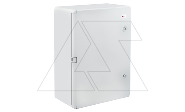 Щит навесной 500X350X190мм (ВхШхГ) с монт. панелью 445X285мм (ВхШ), с комплектом крепления на стену, дверь глухая, IP65, ABS пластик