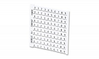 Маркировка MC612PC/6 (карта 39шт.) размер 5,6х12мм, белый от интернет-магазина amperkin.by