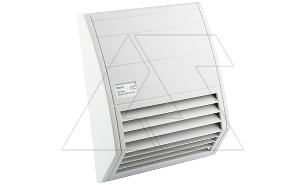 Фильтр-решетка EFF c решеткой снизу, габариты 226x209x50мм, вырез 176x176мм, степень фильтрации 94%, IP55, RAL7035